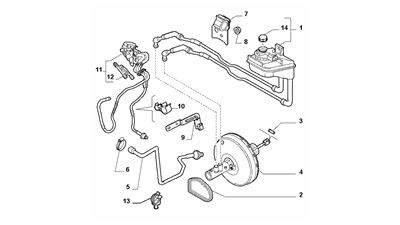 Przewód hamulca Alfa Romeo 159 Brera Spider OE 51797785