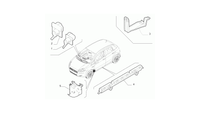 Wspornik wiązki lewy próg Fiat Grande Punto OE 51775319