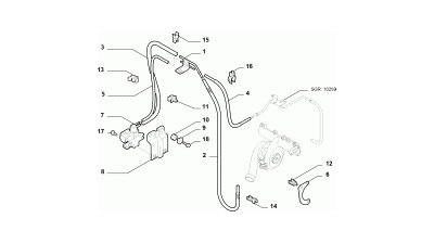 Przewód podciśnieniowy Fiat Sedici OE 71746649