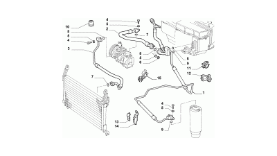 Uszczelka układ klimatyzacji Fiat OE 10319184