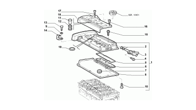 Uszczelka oring pokrywa Alfa Romeo GTV Spider V6 24V OE 7792371